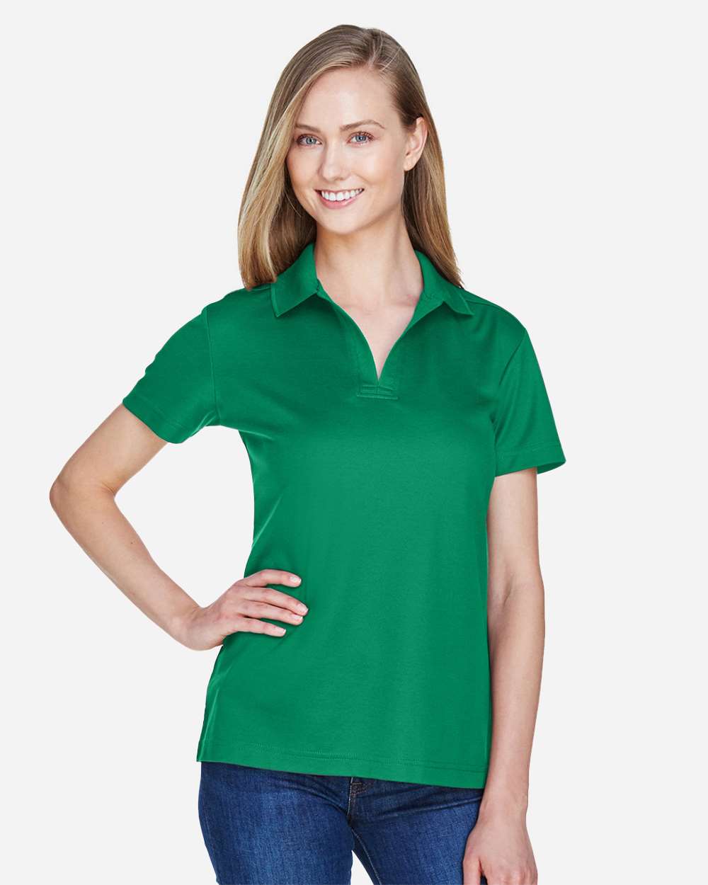 Women's CrownLux PerformanceÂ®Â Plaited Polo