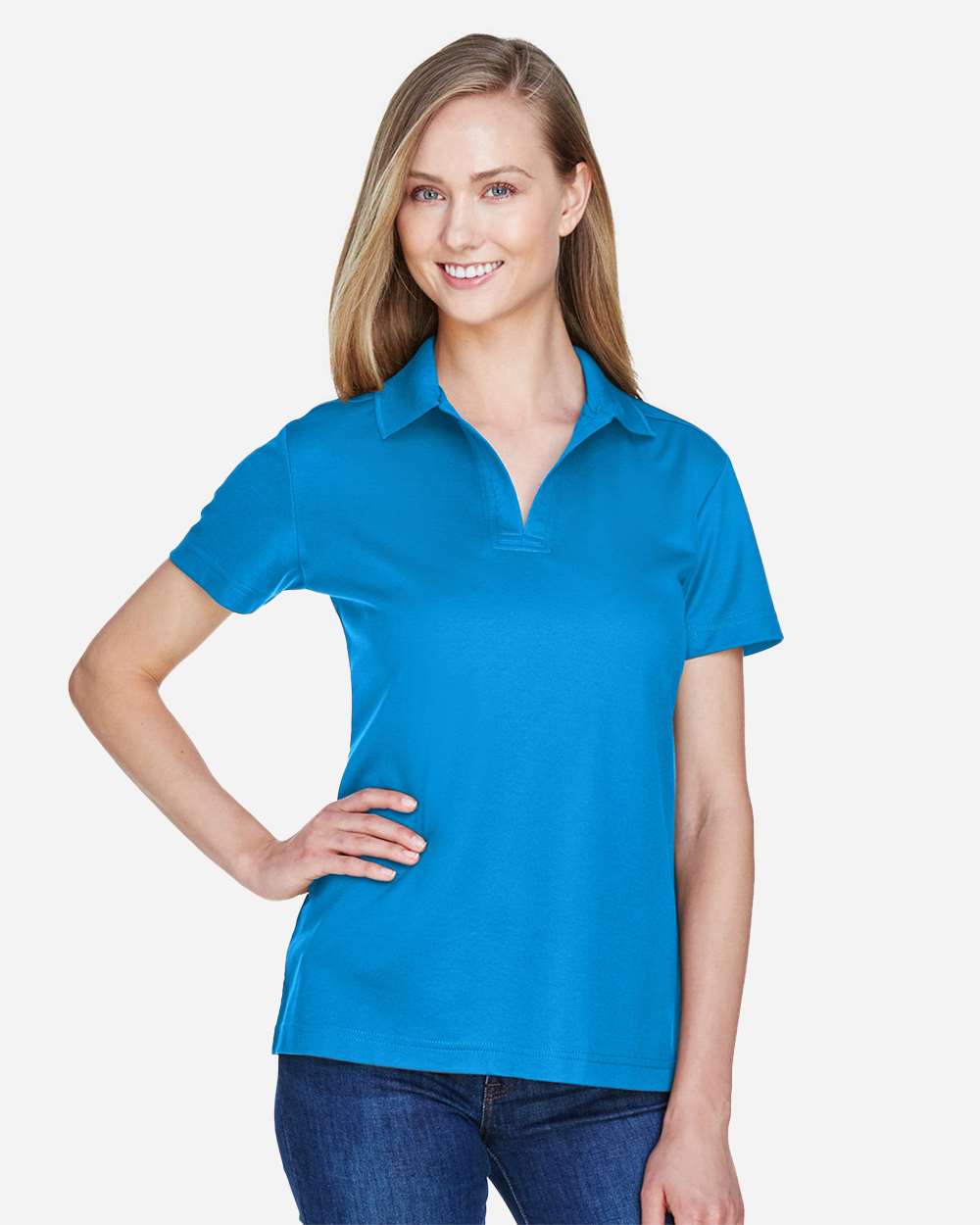 Women's CrownLux PerformanceÂ®Â Plaited Polo