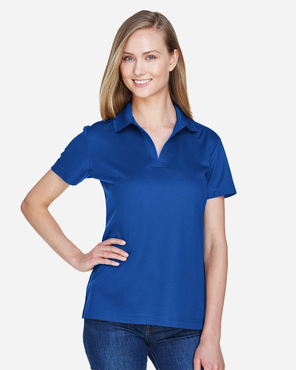Women's CrownLux PerformanceÂ®Â Plaited Polo