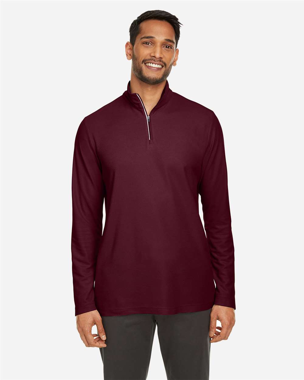 Men's Fusion ChromaSoftÂ™ Pique Quarter-Zip Pullover