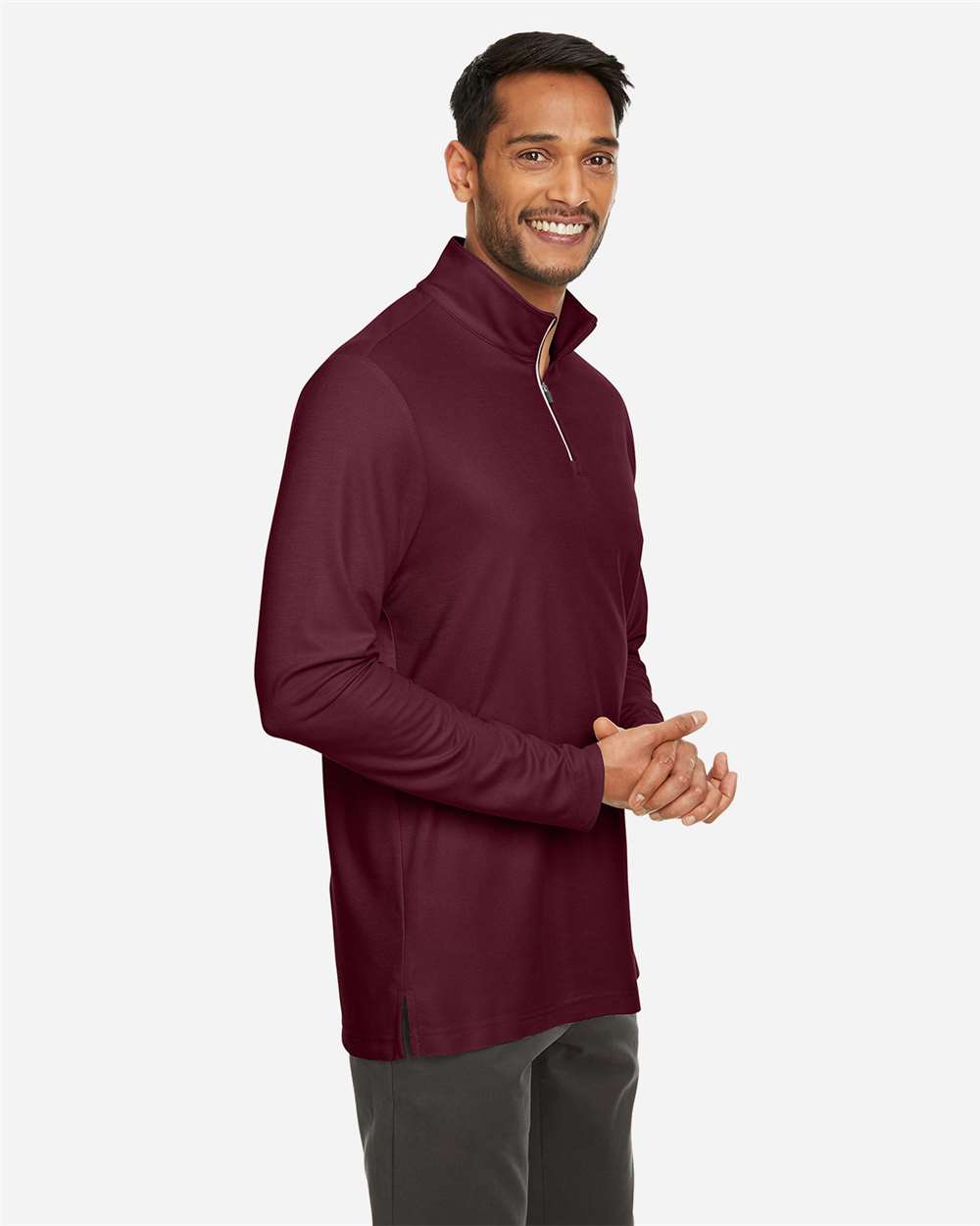 Men's Fusion ChromaSoftÂ™ Pique Quarter-Zip Pullover