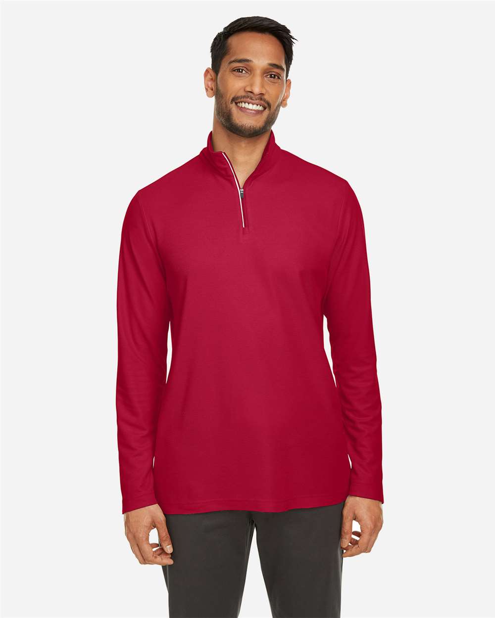 Men's Fusion ChromaSoftÂ™ Pique Quarter-Zip Pullover