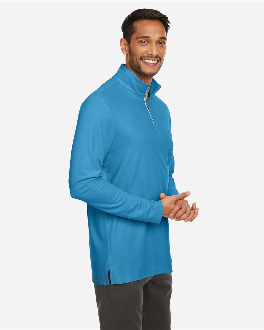 Men's Fusion ChromaSoftÂ™ Pique Quarter-Zip Pullover
