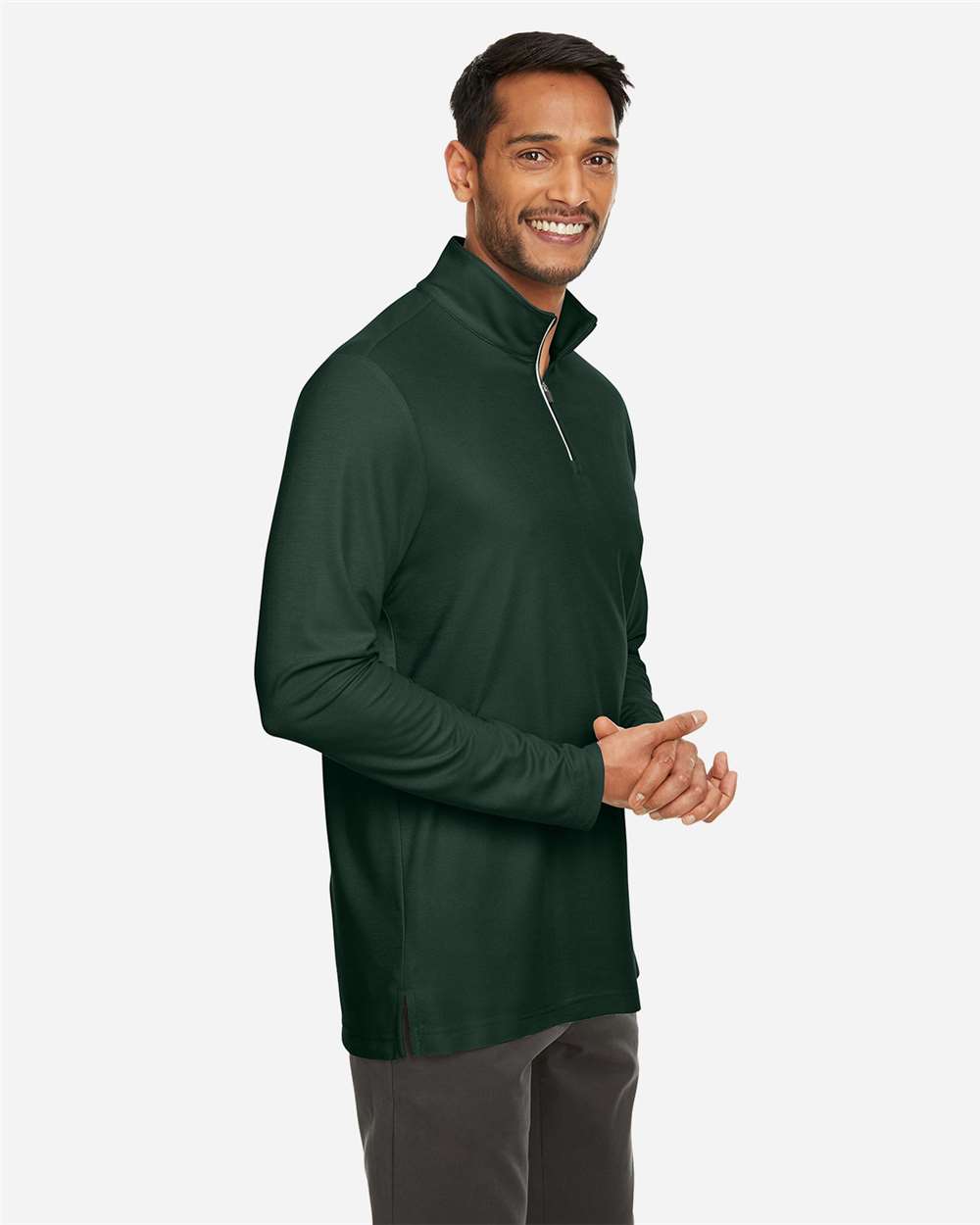 Men's Fusion ChromaSoftÂ™ Pique Quarter-Zip Pullover