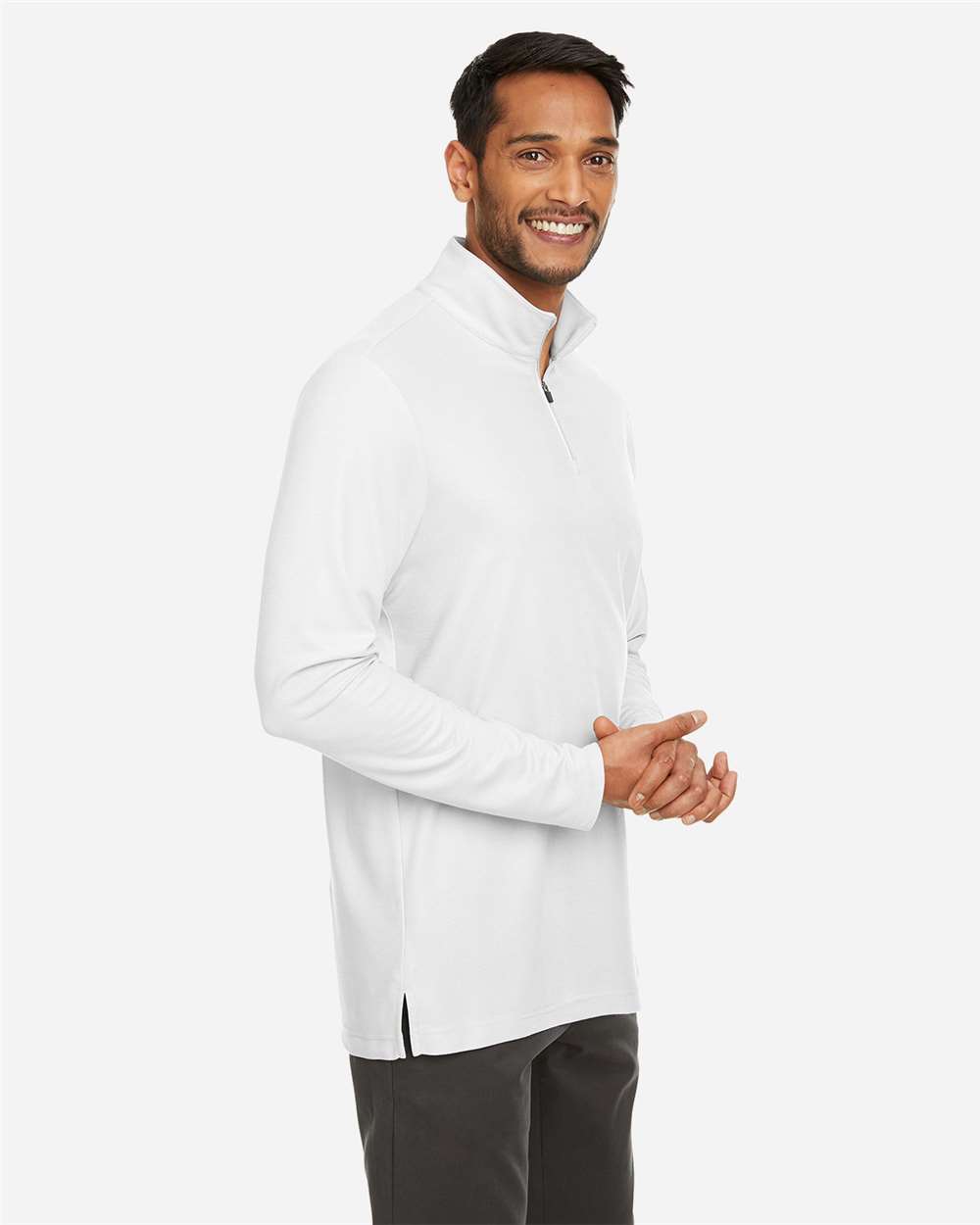 Men's Fusion ChromaSoftÂ™ Pique Quarter-Zip Pullover