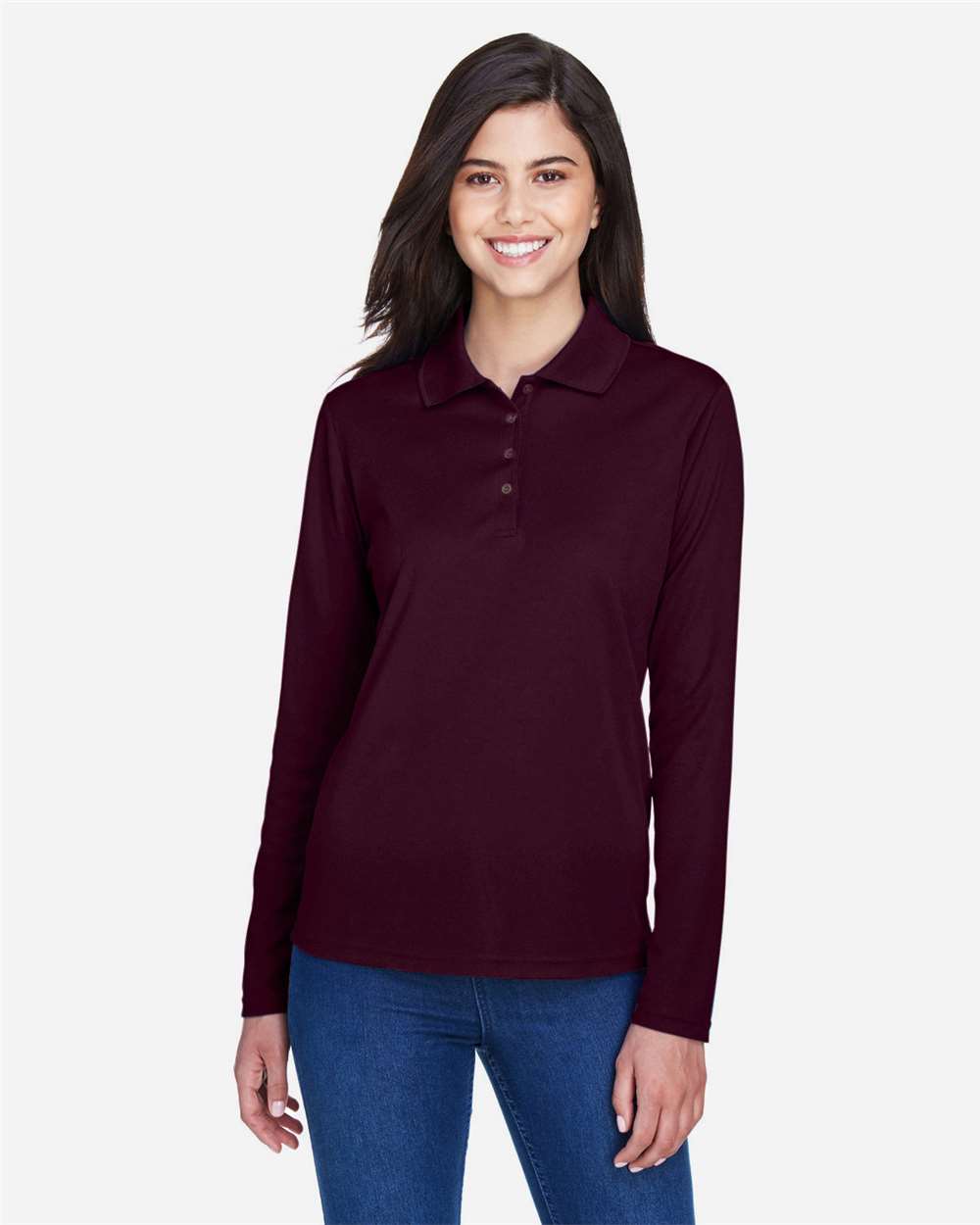 Women's Pinnacle Performance Long Sleeve PiquÃ© Polo
