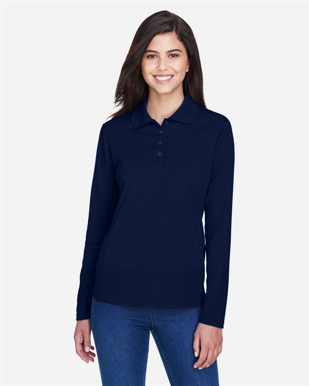Women's Pinnacle Performance Long Sleeve PiquÃ© Polo