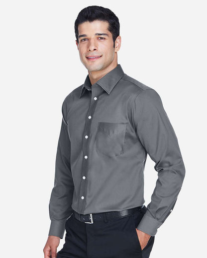 Men's Crown CollectionÂ® Solid Stretch Twill Woven Dress Shirt