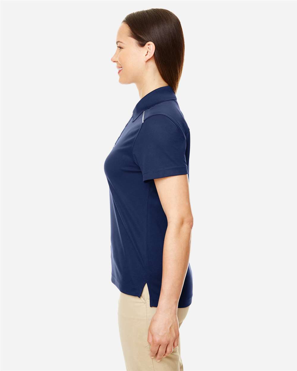 Women's Radiant Performance PiquÃ© Polo with Reflective Piping
