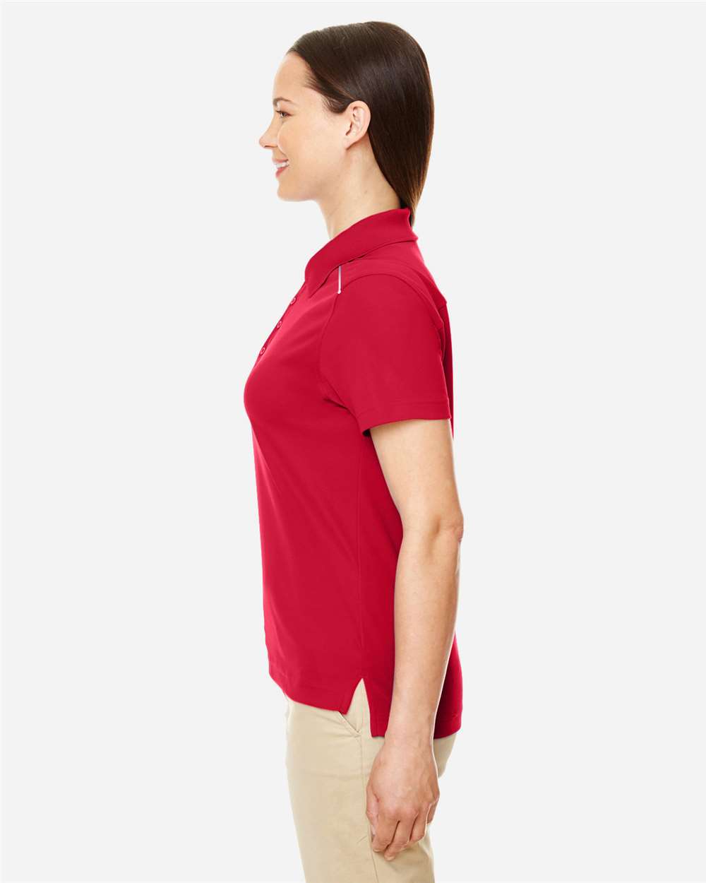 Women's Radiant Performance PiquÃ© Polo with Reflective Piping