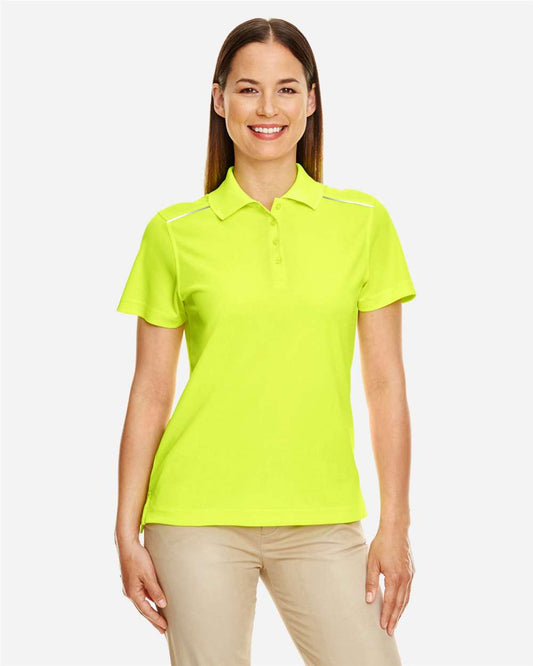 Women's Radiant Performance PiquÃ© Polo with Reflective Piping