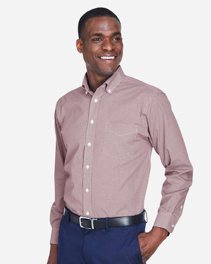 Men's Crown CollectionÂ® Gingham Check Woven Dress Shirt