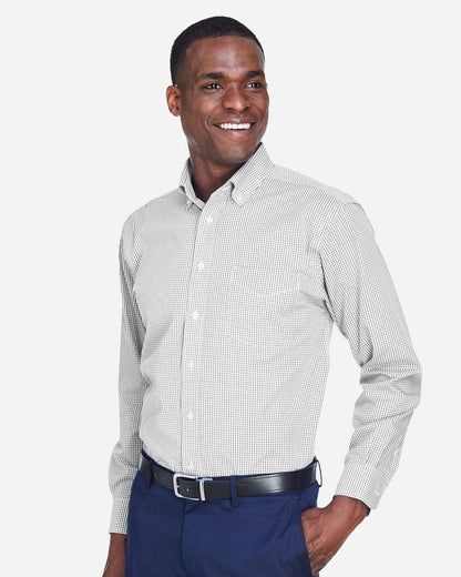 Men's Crown CollectionÂ® Gingham Check Woven Dress Shirt