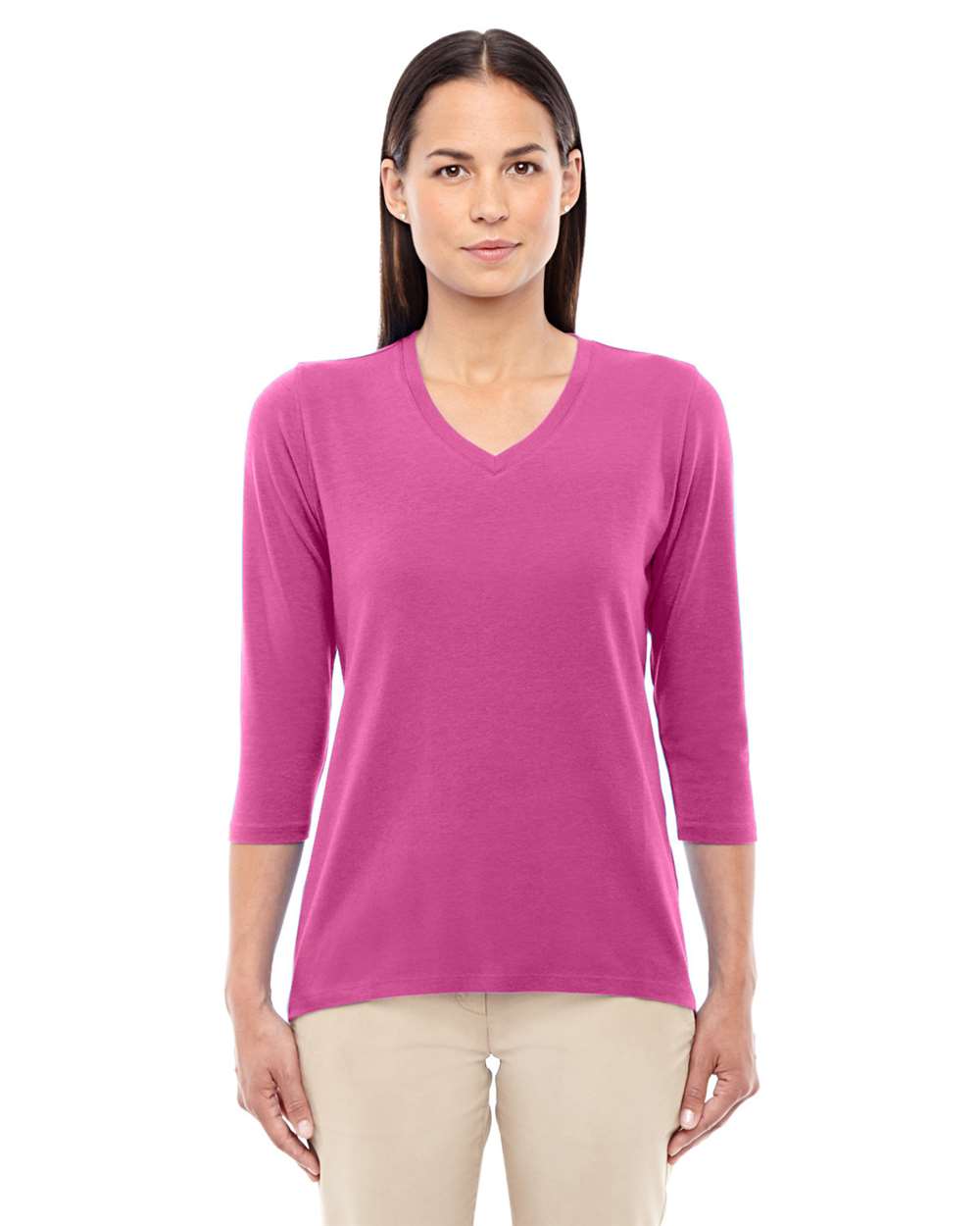 Women's Perfect FitÂ™ Bracelet-Length V-Neck Top