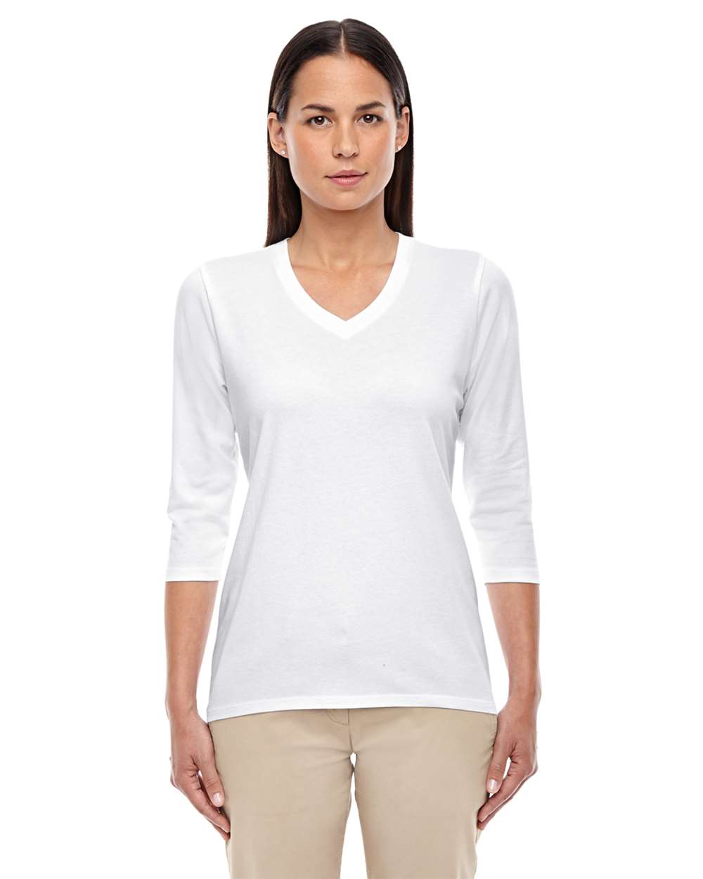 Women's Perfect FitÂ™ Bracelet-Length V-Neck Top