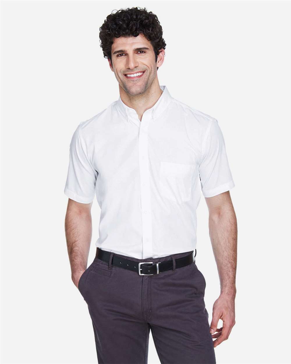 Men's Optimum Short Sleeve Twill Dress Shirt