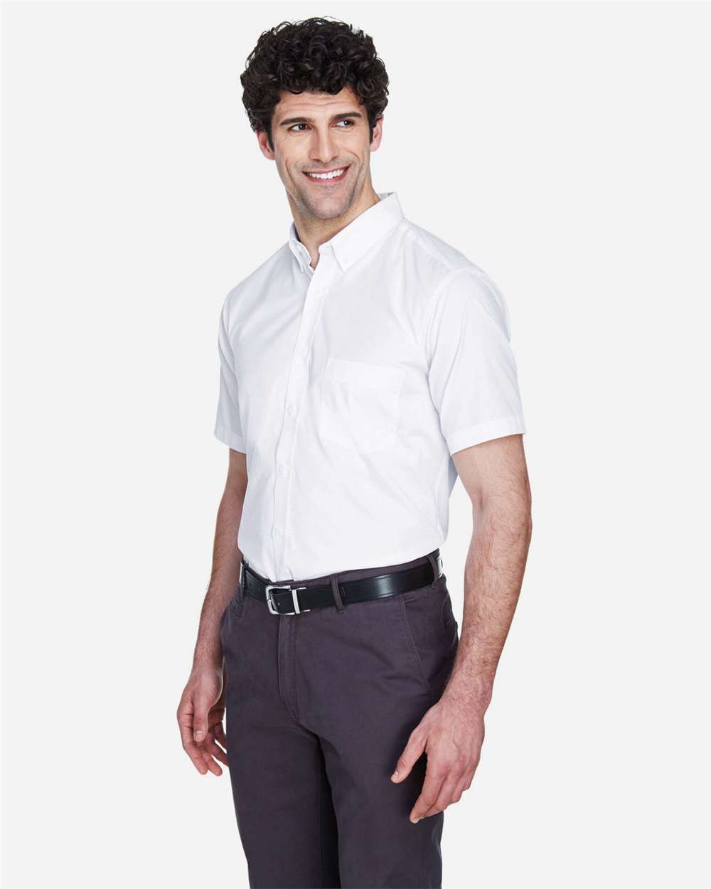 Men's Optimum Short Sleeve Twill Dress Shirt