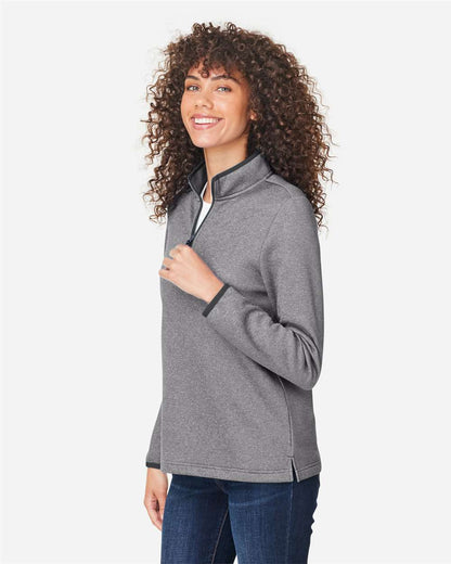Women's Venture Heathered Stripe Quarter-Zip Pullover