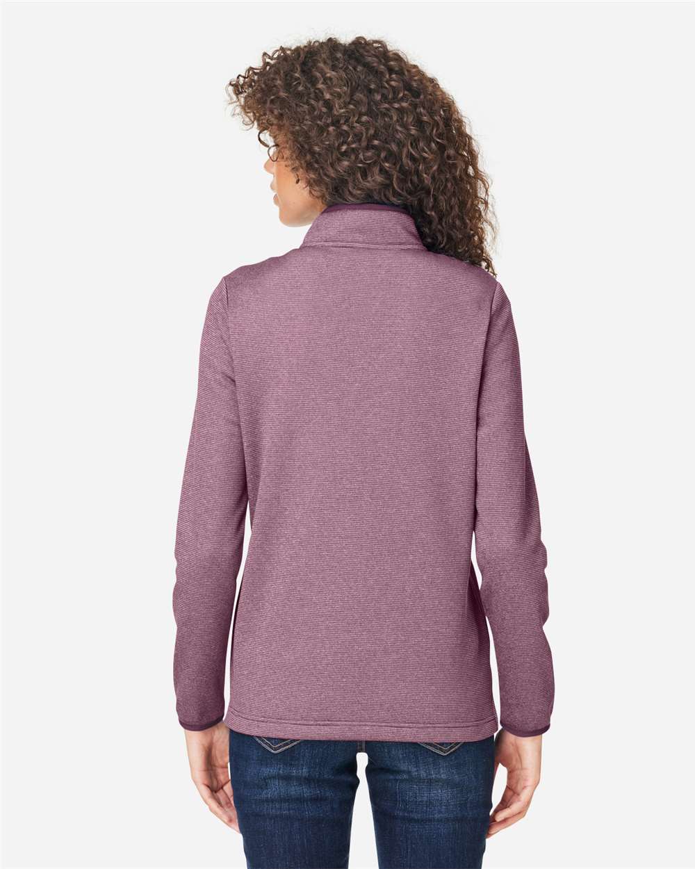 Women's Venture Heathered Stripe Quarter-Zip Pullover
