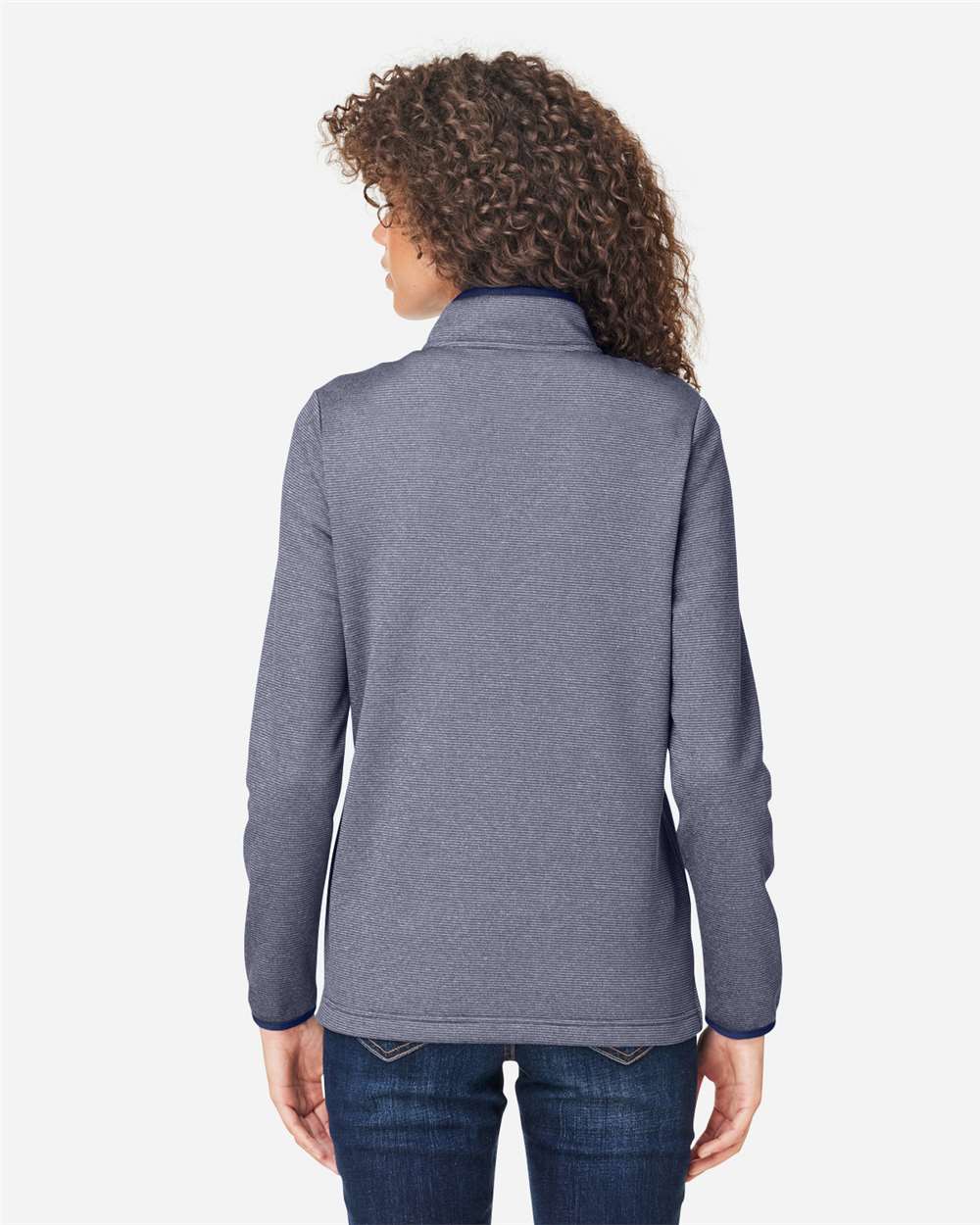 Women's Venture Heathered Stripe Quarter-Zip Pullover