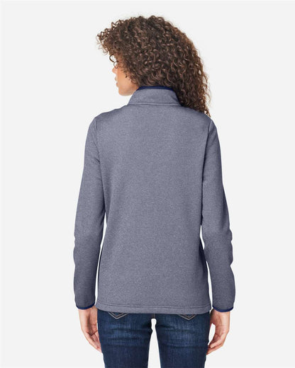 Women's Venture Heathered Stripe Quarter-Zip Pullover
