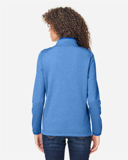Women's Venture Heathered Stripe Quarter-Zip Pullover