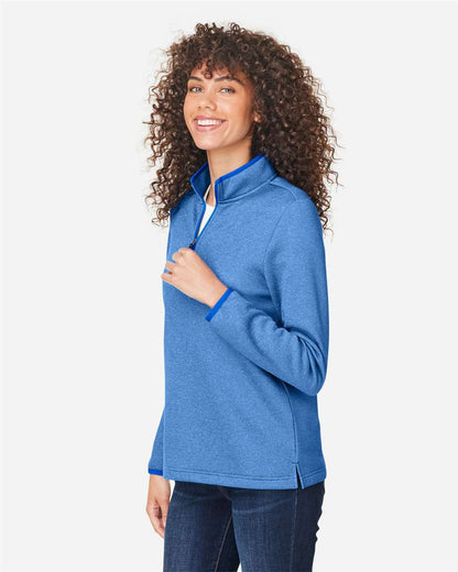 Women's Venture Heathered Stripe Quarter-Zip Pullover