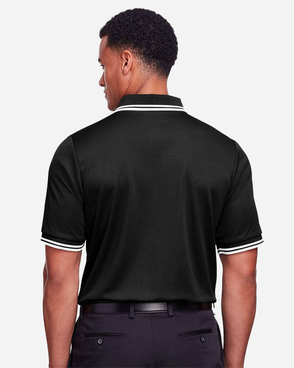 Men's CrownLux PerformanceÂ® Plaited Tipped Polo
