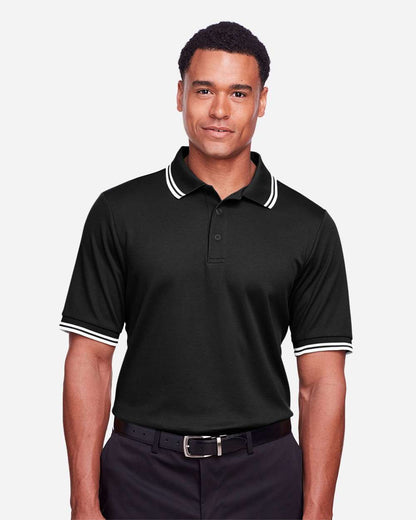 Men's CrownLux PerformanceÂ® Plaited Tipped Polo