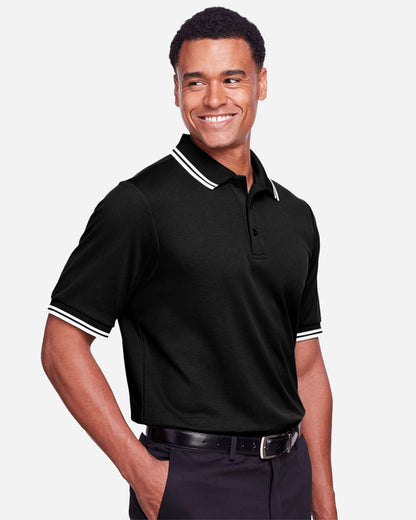 Men's CrownLux PerformanceÂ® Plaited Tipped Polo