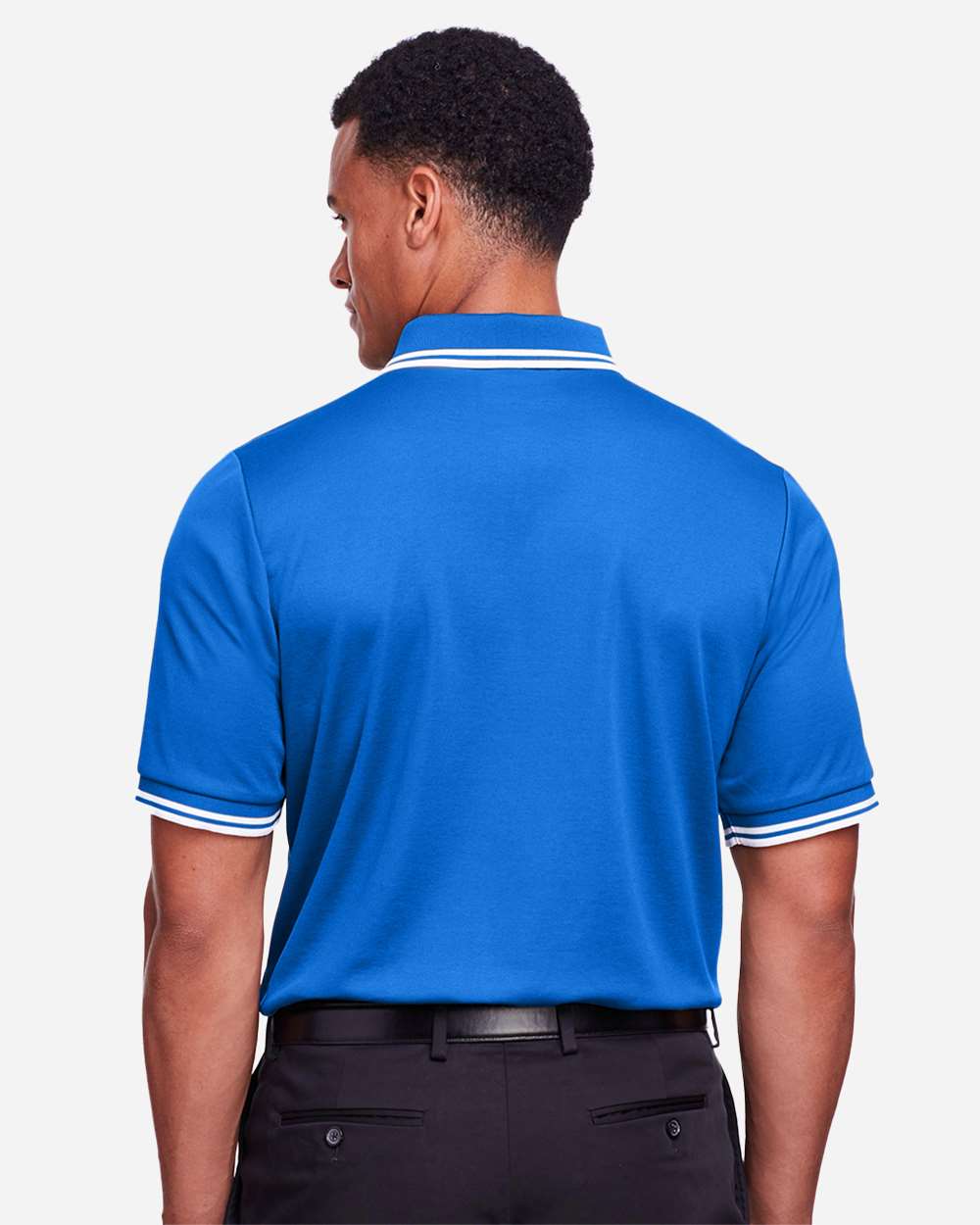 Men's CrownLux PerformanceÂ® Plaited Tipped Polo