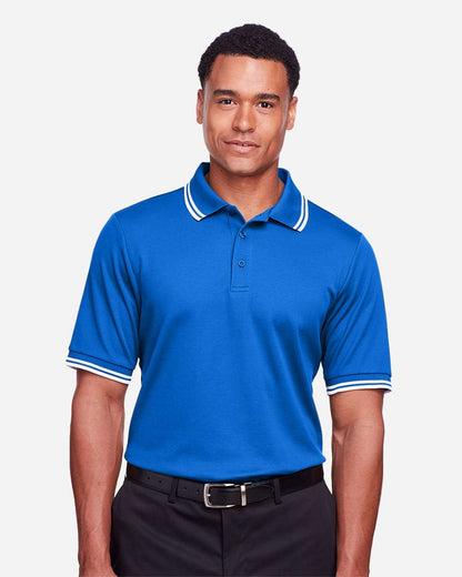 Men's CrownLux PerformanceÂ® Plaited Tipped Polo