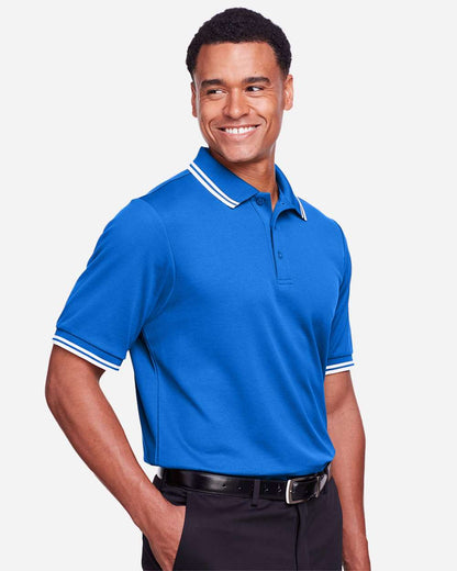Men's CrownLux PerformanceÂ® Plaited Tipped Polo