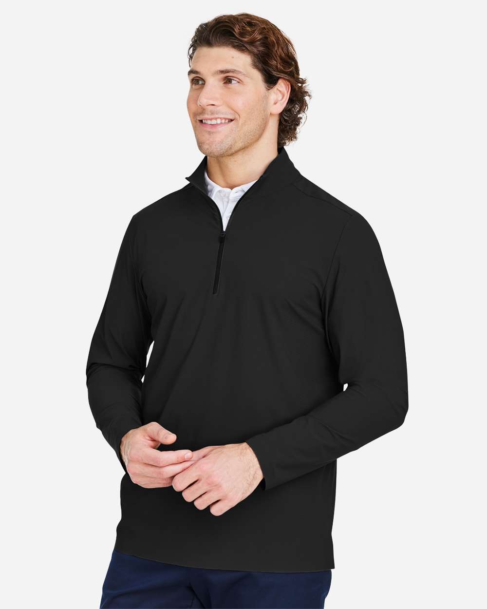 Men's CrownLux PerformanceÂ® Windsor Welded Quarter-Zip Pullover