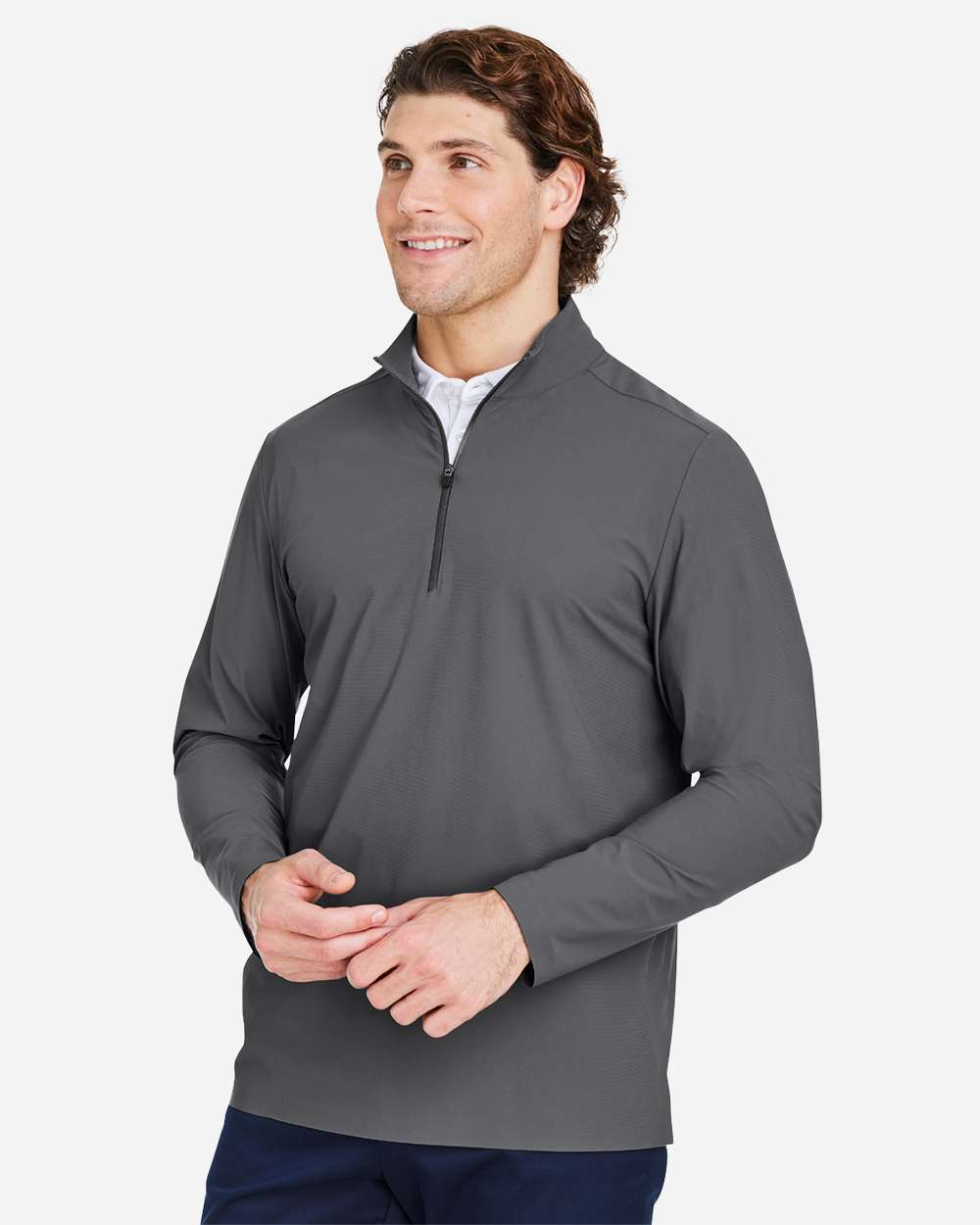 Men's CrownLux PerformanceÂ® Windsor Welded Quarter-Zip Pullover