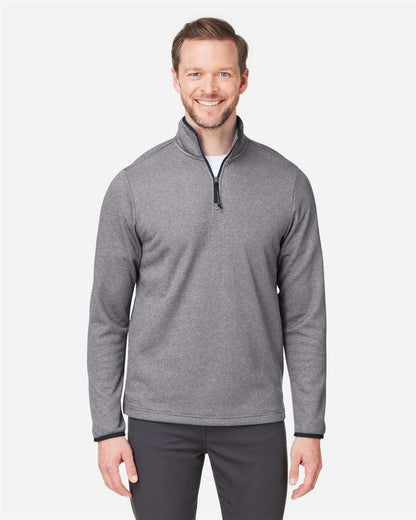 Men's Venture Heathered Stripe Quarter-Zip Pullover