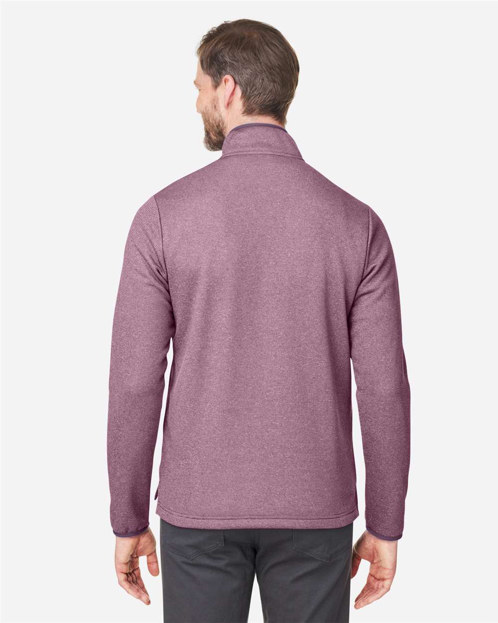 Men's Venture Heathered Stripe Quarter-Zip Pullover