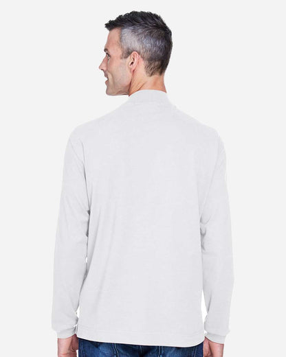 Unisex Sueded Jersey Mock Neck T-Shirt