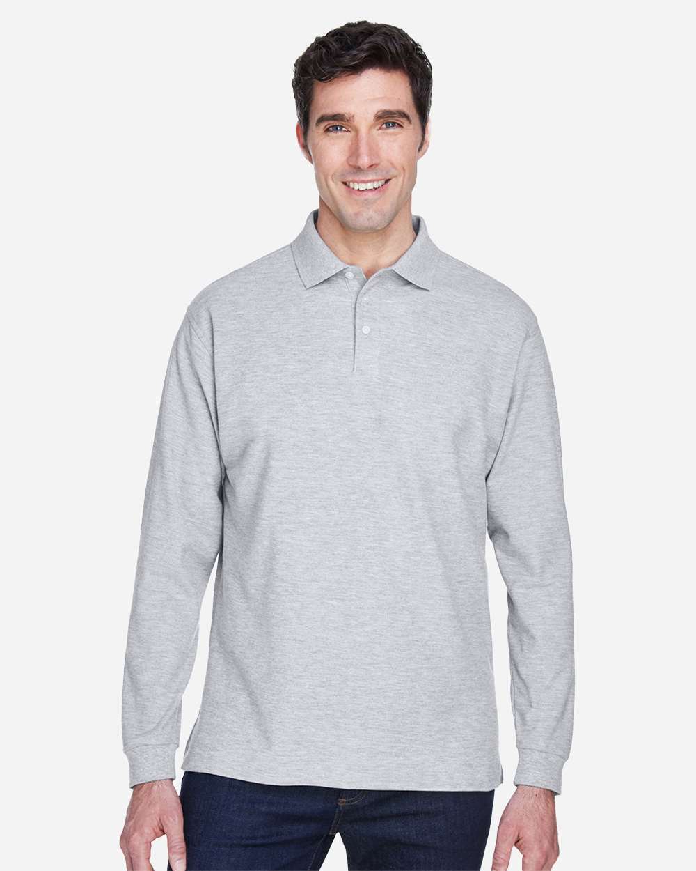 Men's Pima PiquÃ© Long Sleeve Polo
