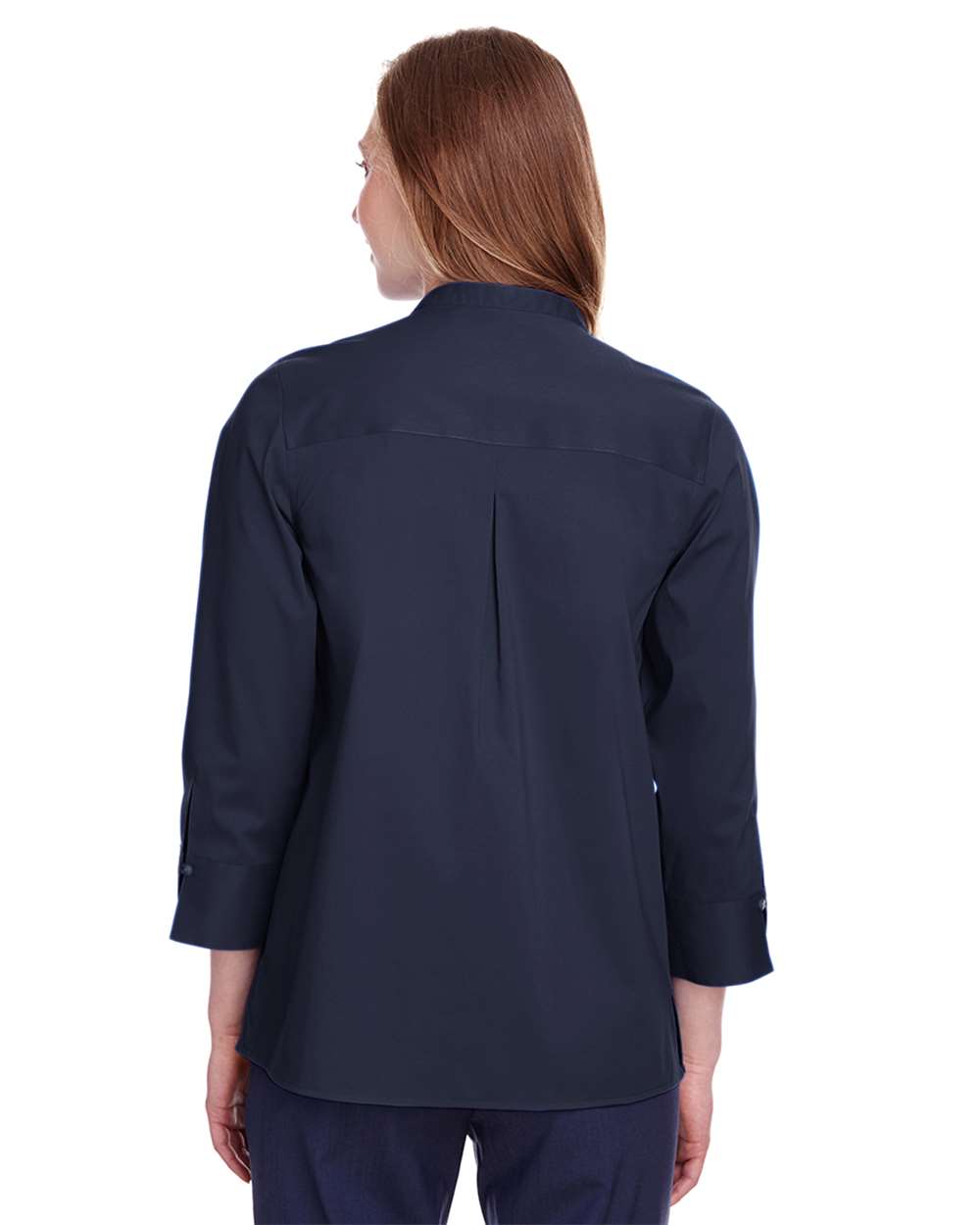 Women's Crown CollectionÂ® Stretch Broadcloth Three-Quarter Sleeve Blouse