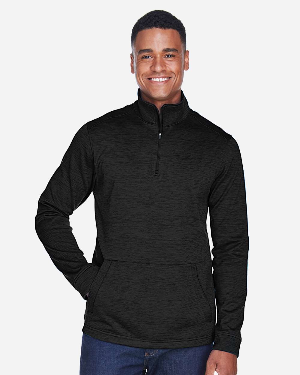 Men's Newbury MÃ©lange Fleece Quarter-Zip Pullover