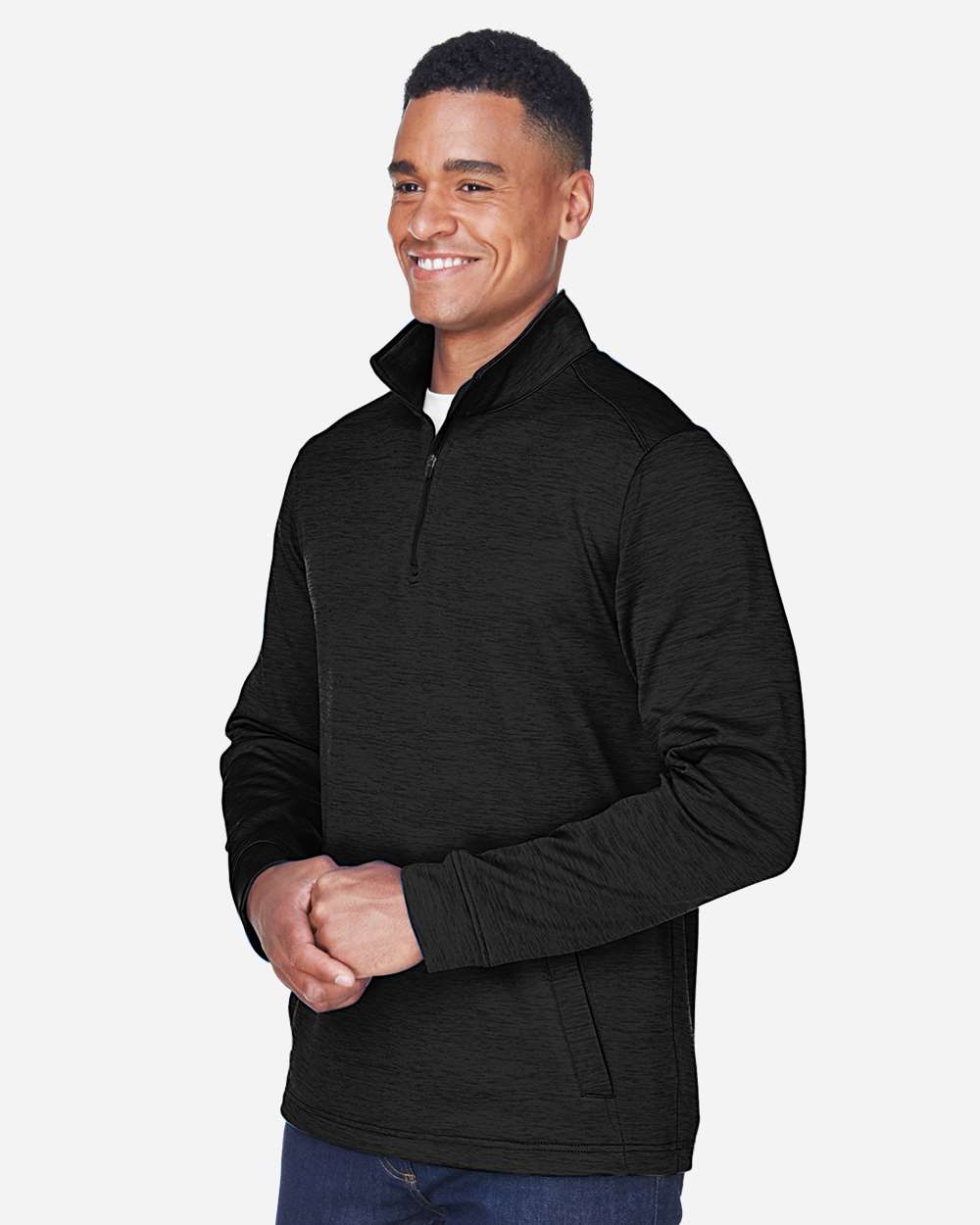 Men's Newbury MÃ©lange Fleece Quarter-Zip Pullover