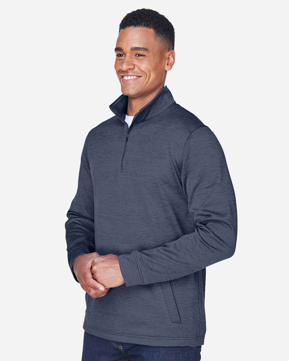 Men's Newbury MÃ©lange Fleece Quarter-Zip Pullover