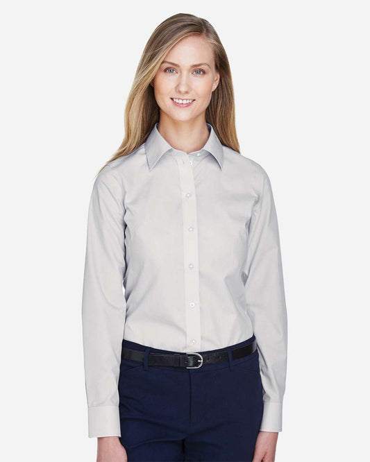 Women's Crown CollectionÂ® Broadcloth Woven Dress Shirt