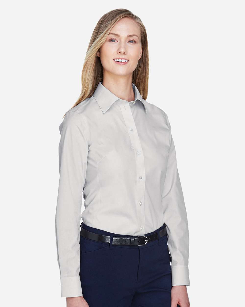 Women's Crown CollectionÂ® Broadcloth Woven Dress Shirt