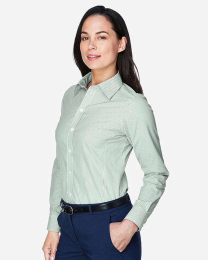 Women's Crown CollectionÂ® Banker Stripe Woven Dress Shirt