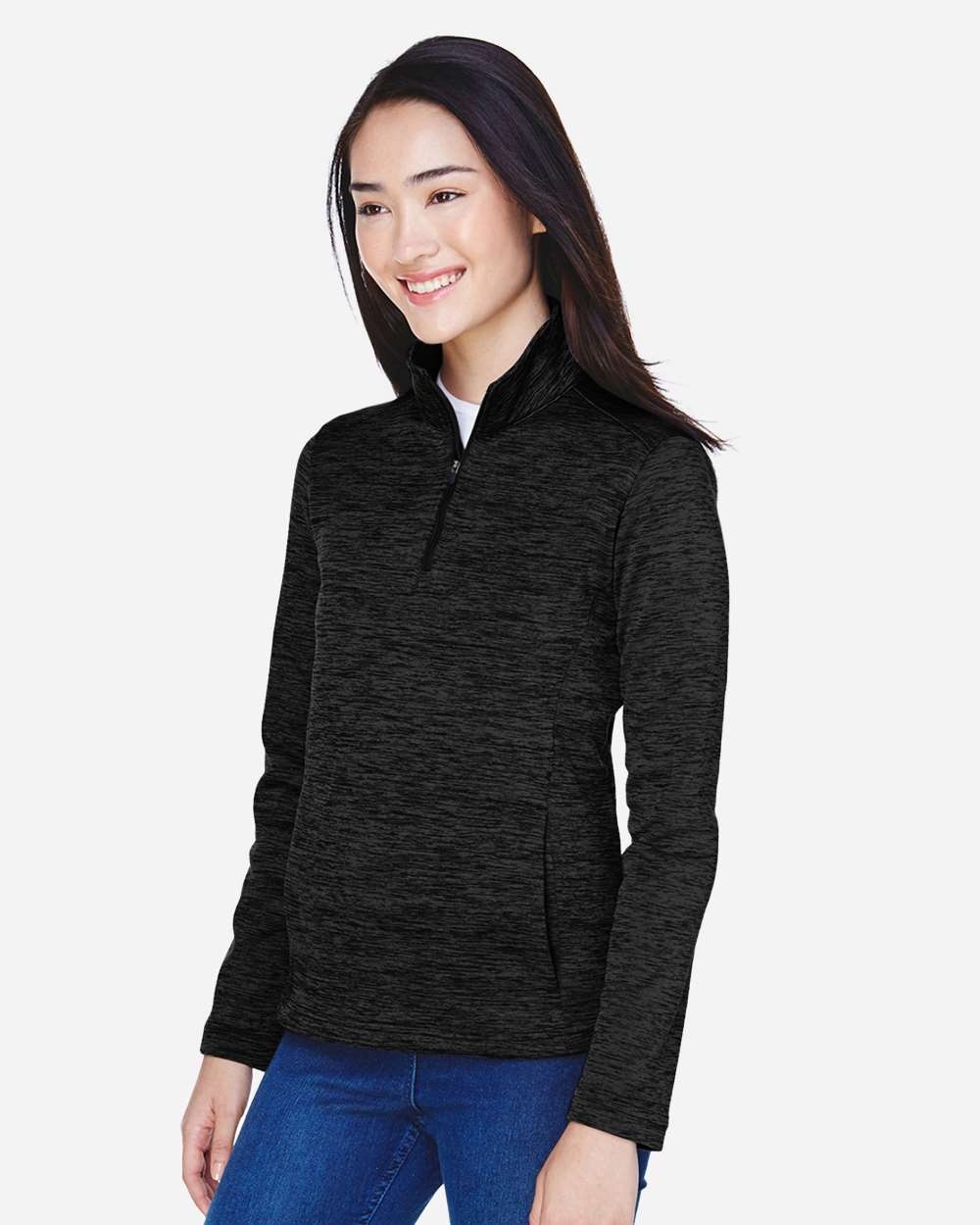Women's Newbury MÃ©lange Fleece Quarter-Zip Pullover