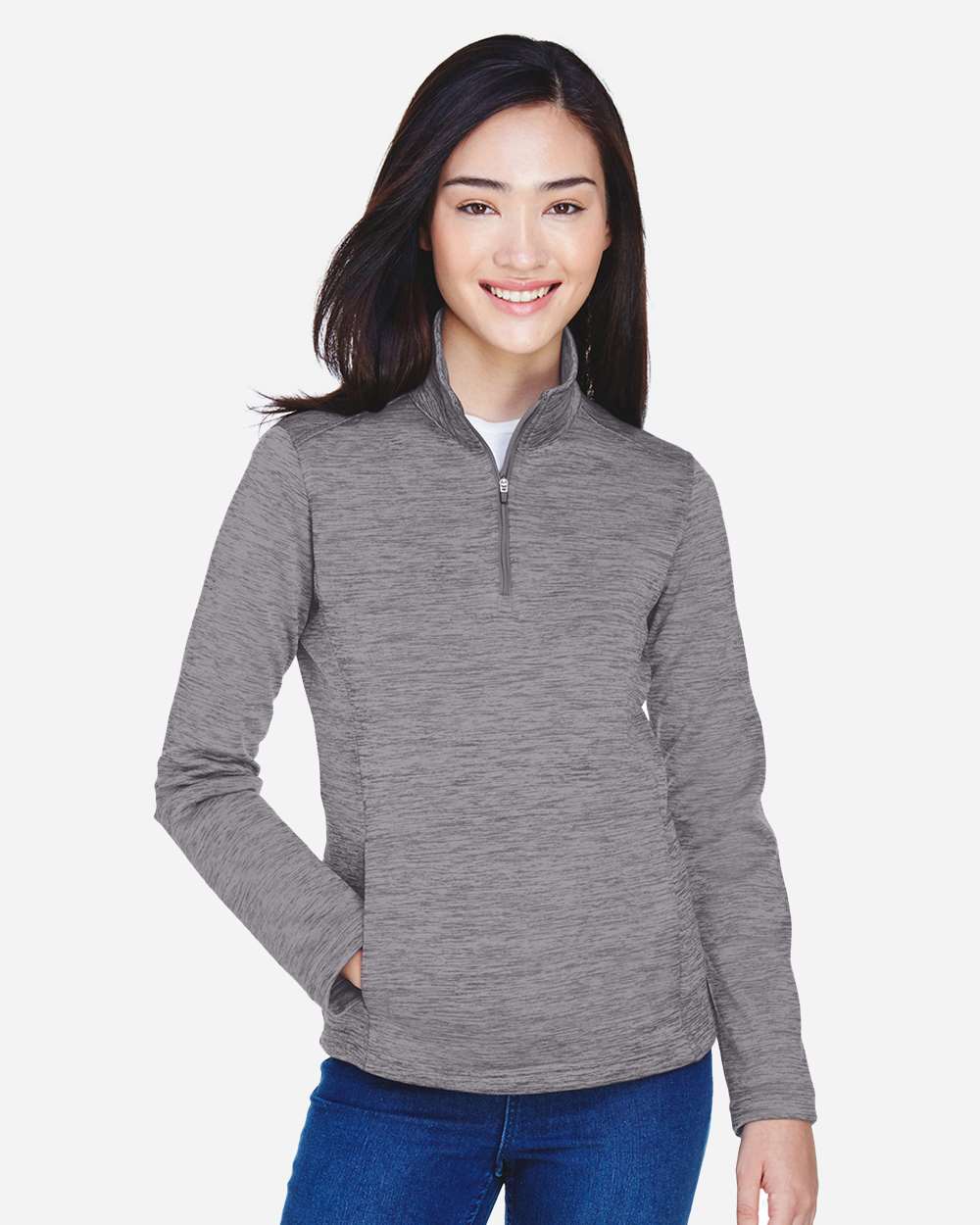 Women's Newbury MÃ©lange Fleece Quarter-Zip Pullover