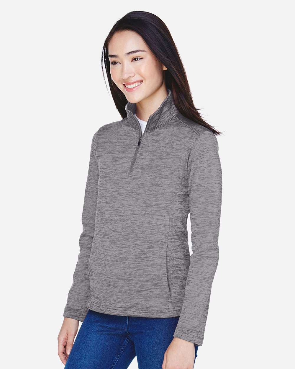 Women's Newbury MÃ©lange Fleece Quarter-Zip Pullover