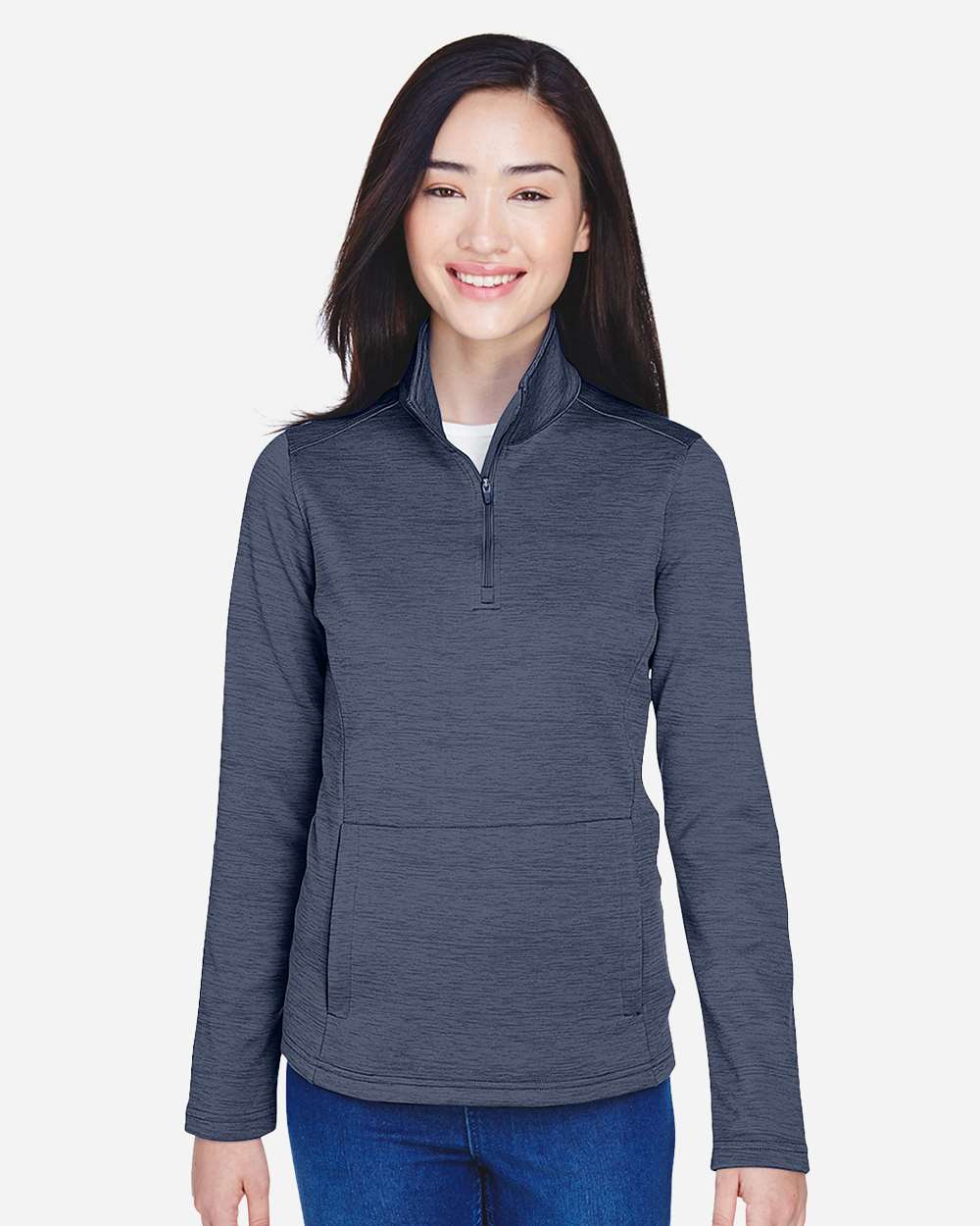 Women's Newbury MÃ©lange Fleece Quarter-Zip Pullover